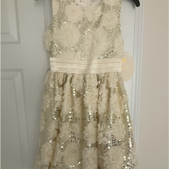 American Princess • Pastel Yellow/champagne dress • SIZE: 10 GIRLS • NEVER WORN - Picture 3 of 6